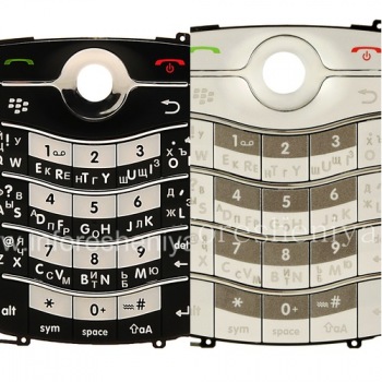 Russische Tastatur für Blackberry 8220 Flip Pearl (Gravur)