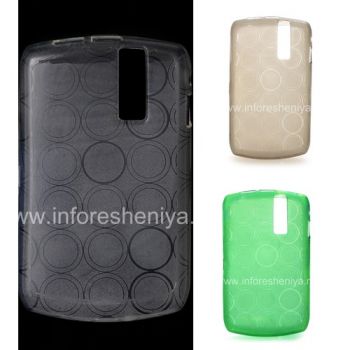 Silicone Case dikemas dengan pola "Rings" untuk BlackBerry 8300 / 8310/8320 Curve