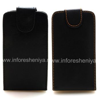 Leather case cover with vertical opening for BlackBerry 9500/9530 Storm