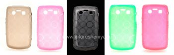Silicone Case packed with pattern "Rings" for BlackBerry 9700/9780 Bold