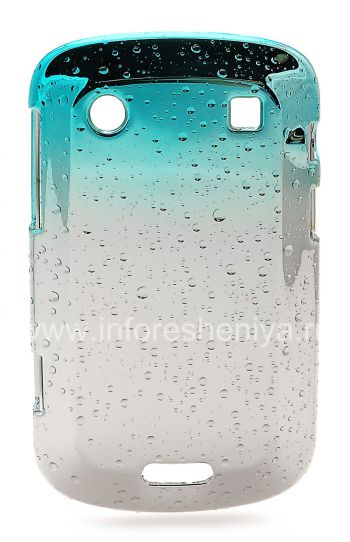 Plastik tas-cover "Raindrops" untuk BlackBerry 9900 / 9930 Bold Sentuh