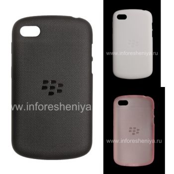 Etui en silicone d'origine Soft Shell Case compacté pour BlackBerry Q10