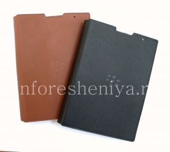 La funda de cuero original con la cubierta del cuero horizontal apertura del caso del tirón para Blackberry Passport