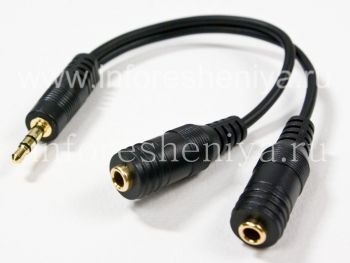 Corporate audio splitter Belkin Headphone Splitter Y-adapter for BlackBerry