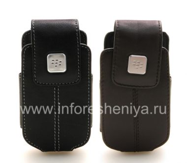 Buy Das Original Ledertasche mit einem Clip mit einem Metallschild Leather Swivel Holster für Blackberry 8220 Flip Pearl