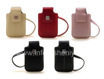 Asli Leather Case, Kulit Tote Bag untuk BlackBerry