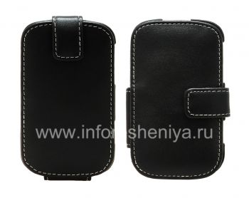 Signature Leather Case handmade Monaco Flip / Book Type Leather Case for BlackBerry 9900/9930 Bold Touch