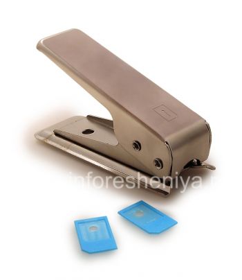 Alat untuk produksi Micro-SIM-card dibundel dengan adaptor
