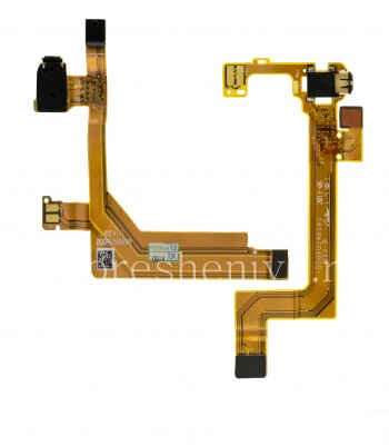 Audio chip for the right speaker with the audio connector and the microphone for BlackBerry PlayBook