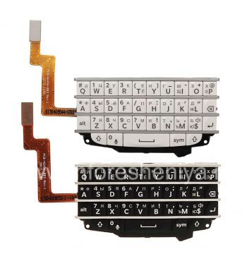 Russian keyboard assembly to the board for the BlackBerry Q10 (engraving)