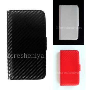 Kulit Kasus Dompet "Carbon" untuk BlackBerry Z10