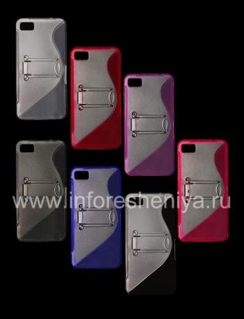 Silicone Case dengan Stand merampingkan dipadatkan untuk BlackBerry Z10