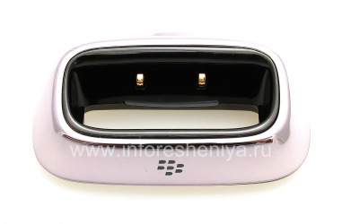 Original desktop charger Charging Pod "Glass" for BlackBerry 8100/8110/8120 Pearl, Metallic