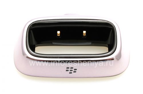 Photogallery for Cargador de escritorio original Módulo de carga &quot;cristal&quot; para Blackberry 8100/8110/8120 Pearl, metálico product
