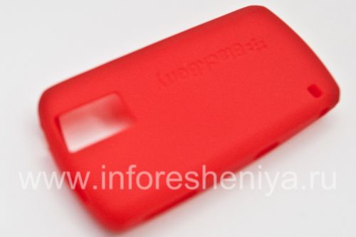 Photogallery for BlackBerry 8100 Pearl জন্য মূল সিলিকন কেস, রেড (লাল) product