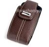 Photo 2 — Original Leather Case Bag with a metal tag "BlackBerry" Embrossed Leather Tote for BlackBerry 8100/8110/8120 Pearl, Dark Brown
