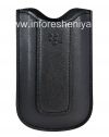 Photo 1 — Original-Leder-Kasten-Tasche Ledertasche für Blackberry 8100/8110/8120 Pearl, Black (Schwarz)