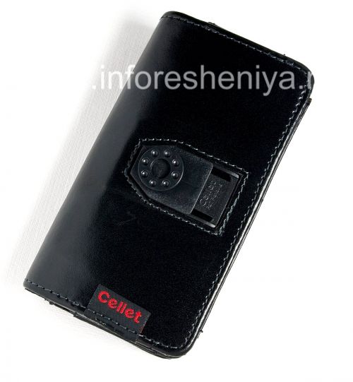 Photogallery for ब्लैकबेरी 8100/8110/8120 Pearl के लिए क्लिप Cellet वॉलेट प्रकरण के साथ हस्ताक्षर चमड़ा प्रकरण थैला, काला product