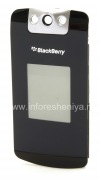 Photo 1 — Panel depan perumahan asli untuk BlackBerry 8220 Pearl Balik, hitam