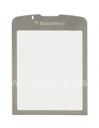 The original glass on the internal screen for BlackBerry 8220 Pearl Flip, Gray