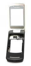 Photo 5 — La parte media del cuerpo original con todos los elementos para BlackBerry Flip 8220 Pearl, Negro