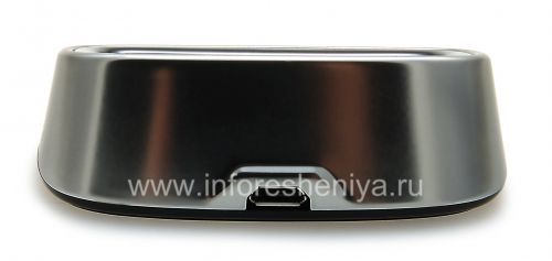 Photogallery for شاحن سطح المكتب الأصلي &quot;زجاج&quot; الشحن قرنة لبلاك بيري 8220 Pearl فليب, معدني product