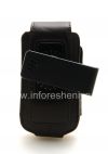 Photo 7 — Das Original Ledertasche mit einem Clip mit einem Metallschild Leather Swivel Holster für Blackberry 8220 Flip Pearl, Brown (Espresso)