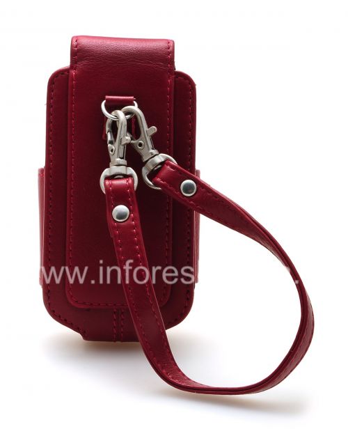 Photogallery for 原装皮套包有金属标签手提包皮革为BlackBerry 8220 Pearl翻转, 勃艮第（梅洛） product