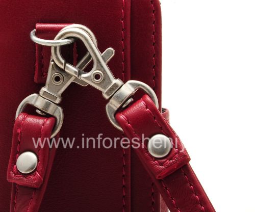 Photogallery for 原装皮套包有金属标签手提包皮革为BlackBerry 8220 Pearl翻转, 勃艮第（梅洛） product