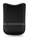 Photo 1 — Asli Leather Case-saku Synthetic Leather Pocket BlackBerry 8220 Pearl Balik, Black (hitam)