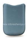 Photo 1 — Case-poche en cuir d'origine Cuir Synthétique Pocket BlackBerry 8220 Pearl flip, Bleu (Frost)