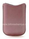 Photo 1 — Asli Leather Case-saku Synthetic Leather Pocket BlackBerry 8220 Pearl Balik, Merah muda (pink)