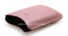 Photo 6 — Asli Leather Case-saku Synthetic Leather Pocket BlackBerry 8220 Pearl Balik, Merah muda (pink)