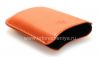 Photo 6 — Asli Leather Case-saku Synthetic Leather Pocket BlackBerry 8220 Pearl Balik, Oranye (Inferno)