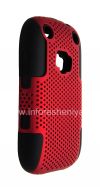 Photo 5 — La cubierta resistente perforado para BlackBerry Curve 9320/9220, Negro / Rojo