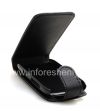 Photo 6 — Cubierta de la caja de cuero con abertura vertical para el BlackBerry Curve 9320/9220, Negro con una gran textura