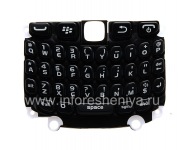 El teclado original Inglés con un sustrato para el BlackBerry Curve 9320/9220, Negro