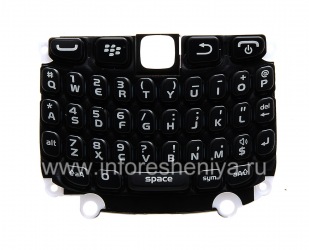 Keyboard bahasa Inggris asli dengan substrat untuk BlackBerry 9320 / 9220 Curve, hitam