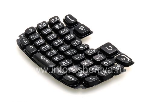 Photogallery for ブラックベリー9320/9220曲線のためのロシア語キーボード（彫刻）, ブラック product