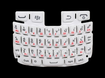 Putih Rusia Keyboard BlackBerry 9320 / 9220 Curve, Putih (white)