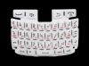 Photo 1 — White Russian Keyboard for BlackBerry 9320/9220 Curve, White