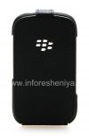 Photo 1 — Kasus kulit asli dengan pembukaan vertikal penutup Kulit Balik Shell untuk BlackBerry 9320 / 9220 Curve, Black (hitam)