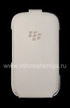 Photo 1 — The original leather case with vertical opening cover Leather Flip Shell for BlackBerry 9320/9220 Curve, White