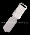 Photo 6 — The original leather case with vertical opening cover Leather Flip Shell for BlackBerry 9320/9220 Curve, White