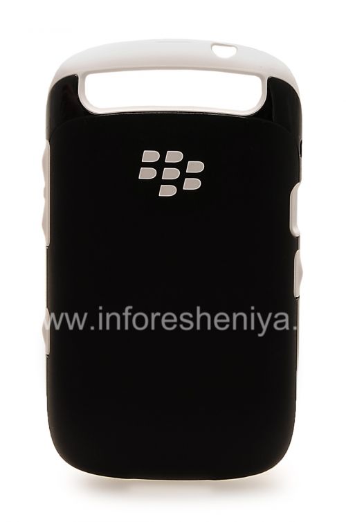 Photogallery for ब्लैकबेरी कर्व 9320/9220 के लिए मूल प्रीमियम शैल बीहड़ मामले, काला / सफेद (काला डब्ल्यू / सफेद) product