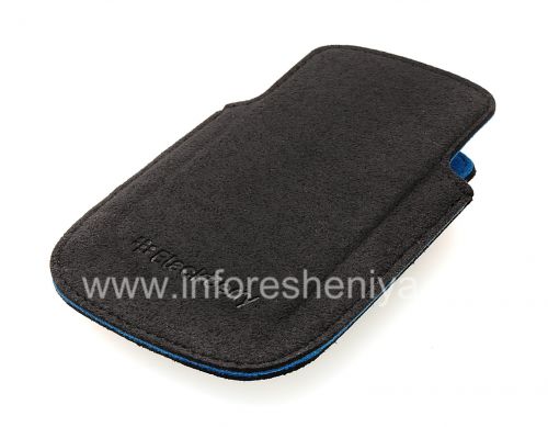Photogallery for La tela original de su bolsillo la cubierta de microfibra bolsa del bolsillo para BlackBerry Curve 9320/9220, Negro / Negro (Negro / Azul Cielo) product
