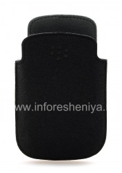 Das Originalstoffbezug-Tasche Mikrofasertasche Tasche für Blackberry 9320/9220 Curve, Schwarz / Grau (Schwarz / Grau)