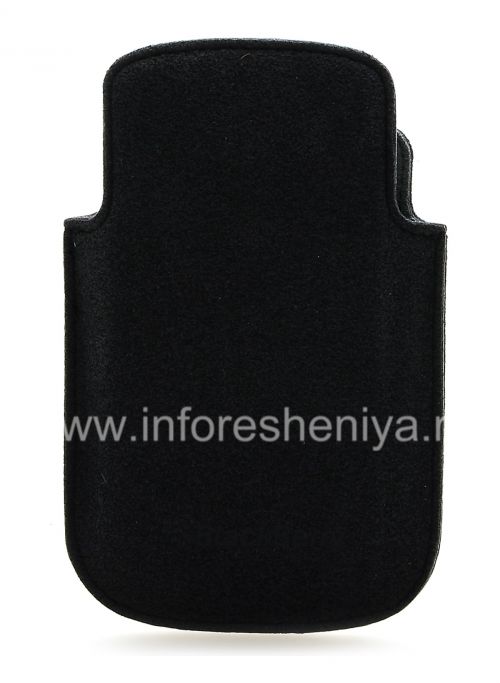 Photogallery for La tela original de su bolsillo la cubierta de microfibra bolsa del bolsillo para BlackBerry Curve 9320/9220, Negro / Gris (Negro / Gris) product