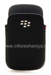 Photo 1 — BlackBerry 9320 / 9220 কার্ভ জন্য মূল চামড়া কেস পকেট লেদার পকেট থলি, ব্ল্যাক (কালো)
