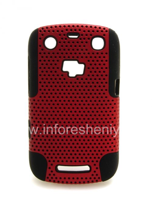 Photogallery for Für Blackberry 9360/9370 Berry Hülle robusten perforiert, Schwarz / Rot product